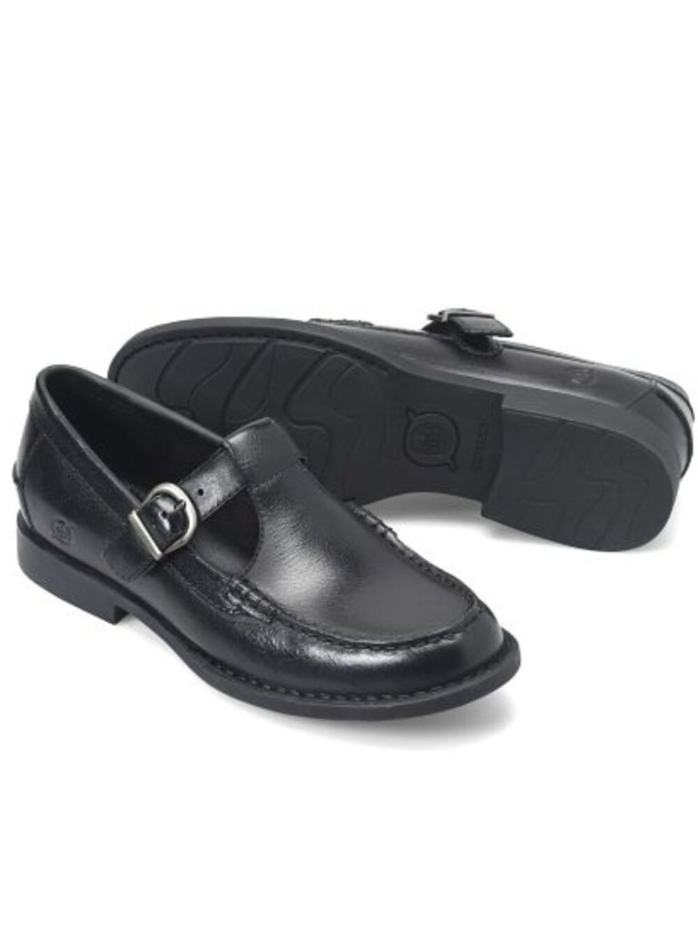 BORN Leather Miki Comfort Mary-jane Loafers(For Women)